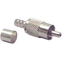 RCA Plug Connector Crimp-on For RG-59/U Coax